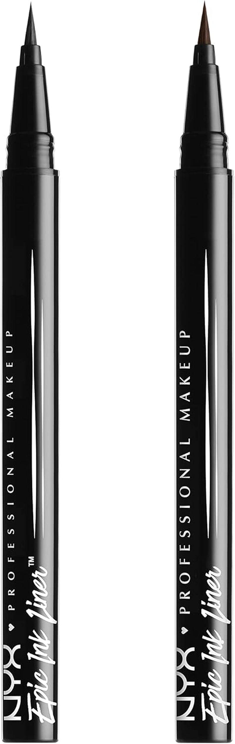 Epic Ink Liner - Waterproof Liquid Eyeliner, Black (2 Pack), Vegan Formula