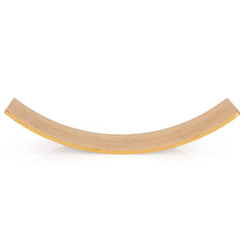 Balance Board Di Bambù Con Bordi Lucidati per Uso Interno Ed Esterno, Tavola Oscillante per Bambini E Adulti