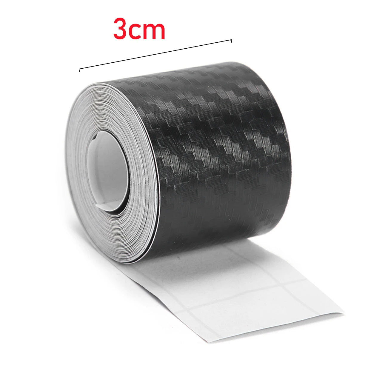 10/5M 3D Carbon Fiber Car Sticker DIY Paste Protector Strip Auto Door Sill Side Mirror anti Scratch Tape Waterproof Protect Film