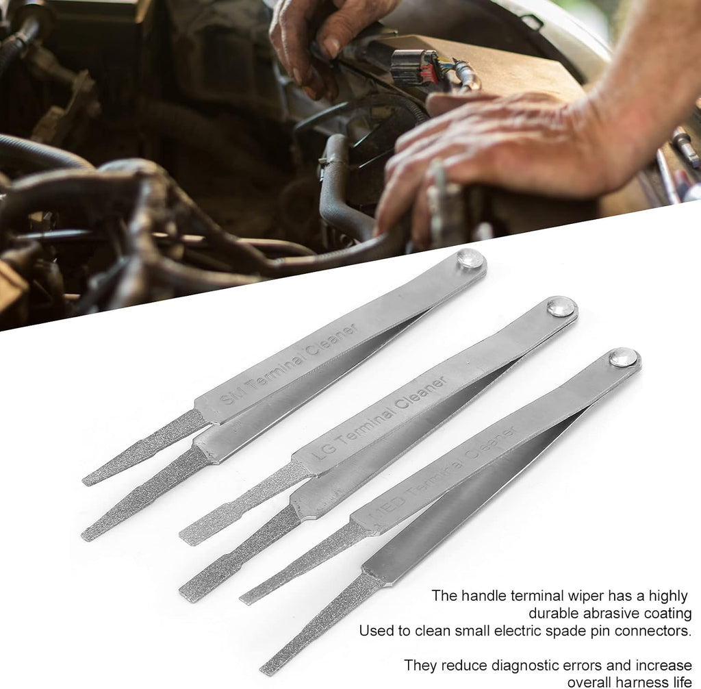 Professional Terminal Cleaning Tool Set | Connector Repair Tool Kit for Fork Electrical Connectors - Suitable for Cars, Campers, Boats, and Appliances