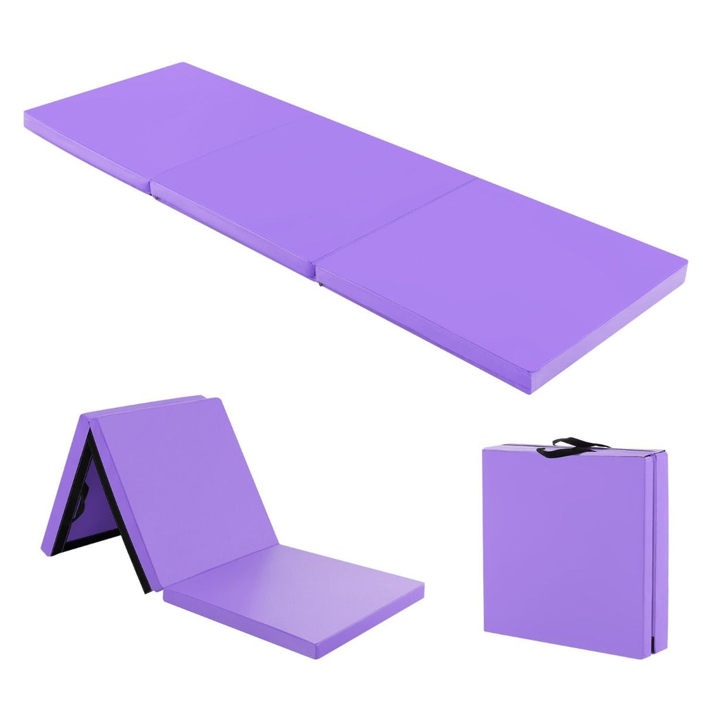 Tappetino Yoga Pieghevole in Pelle PU, Materassino Fitness Spessore Multifunzionale E Antiscivolo 180X60X5Cm 9 Colori