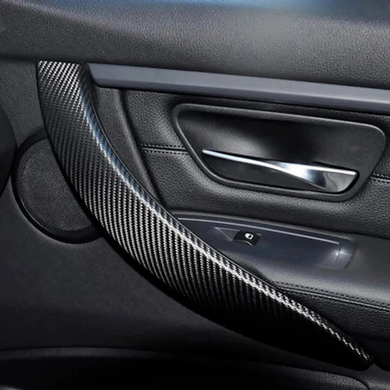 10/5M 3D Carbon Fiber Car Sticker DIY Paste Protector Strip Auto Door Sill Side Mirror anti Scratch Tape Waterproof Protect Film