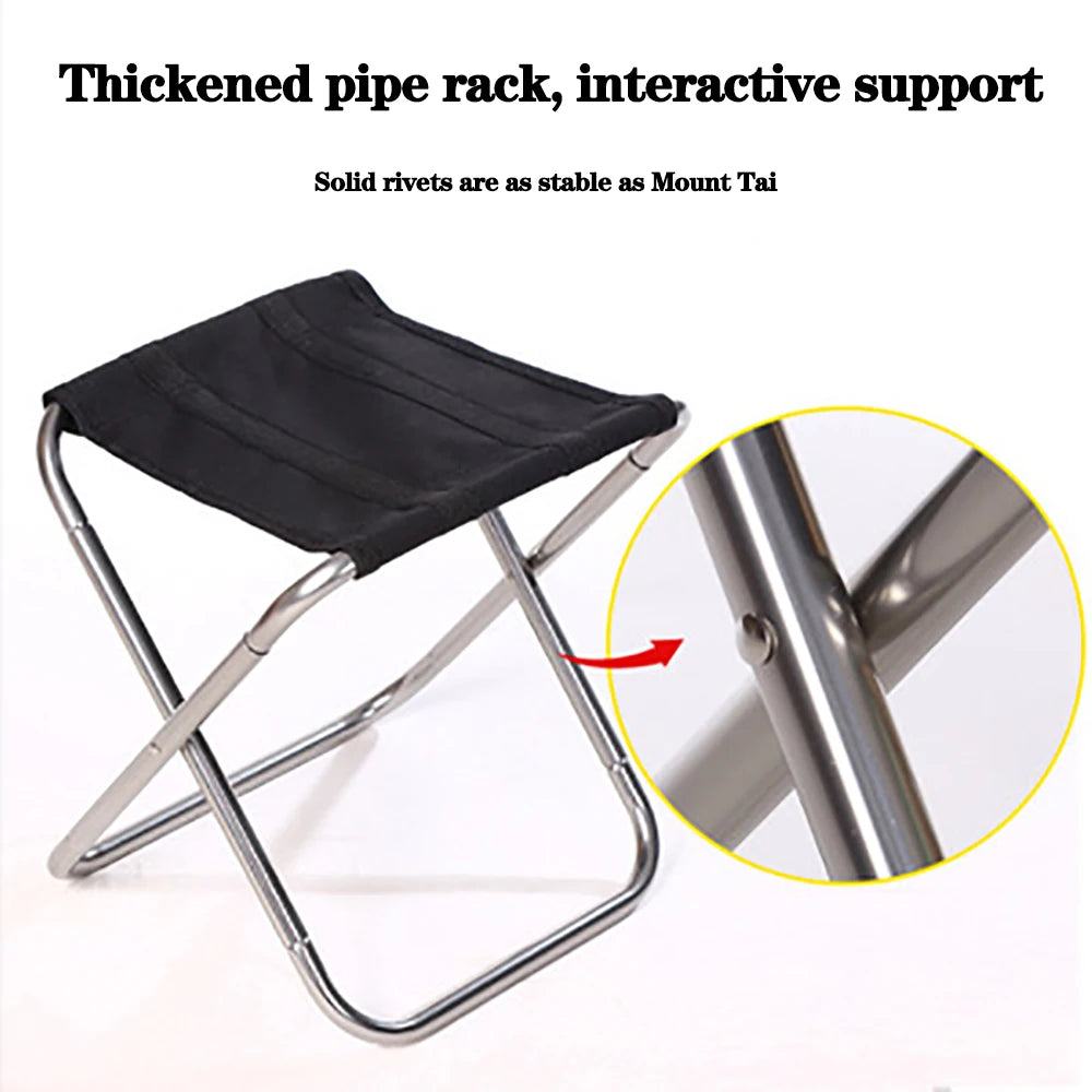 Portable Ultra-Light Folding Stool for Outdoor Activities, Travel, and Fishing