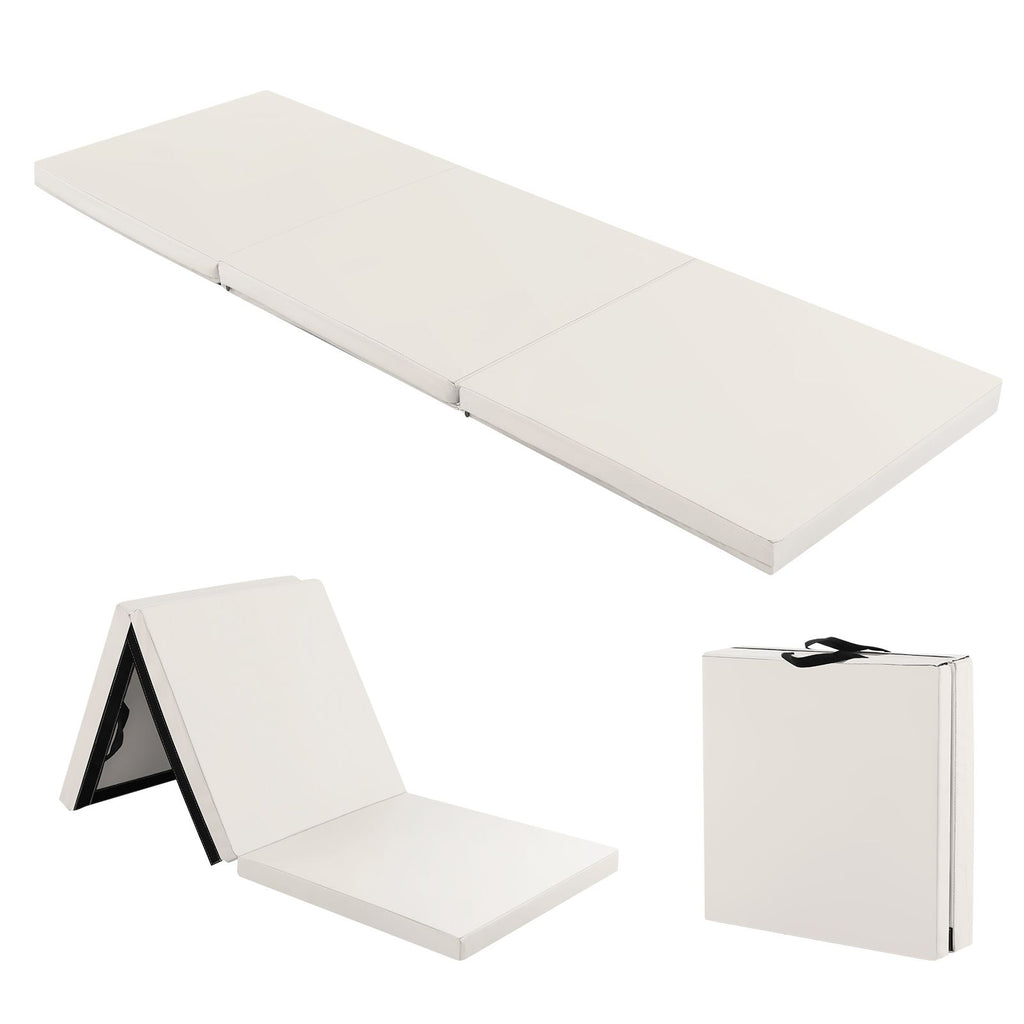 Tappetino Yoga Pieghevole in Pelle PU, Materassino Fitness Spessore Multifunzionale E Antiscivolo 180X60X5Cm 9 Colori