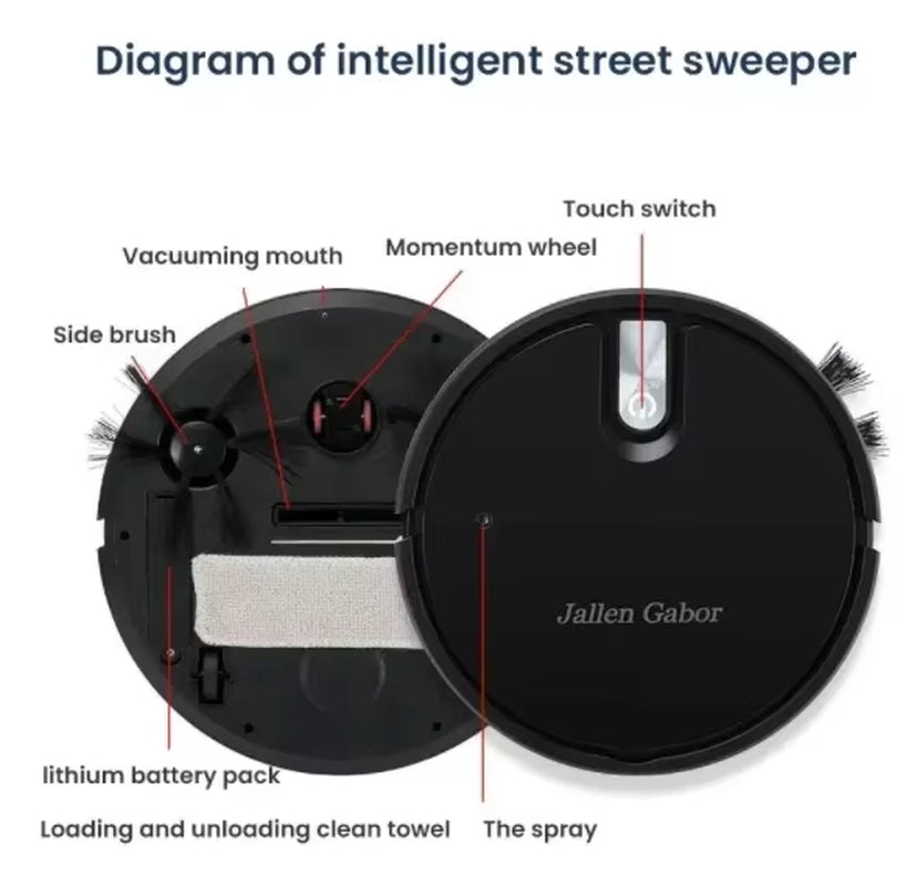 Zai Xiao 5-In-1 Wireless Smart Sweeping Robot Multifunctional Ultra-Quiet Vacuum Mopping and Humidifying Home Appliance