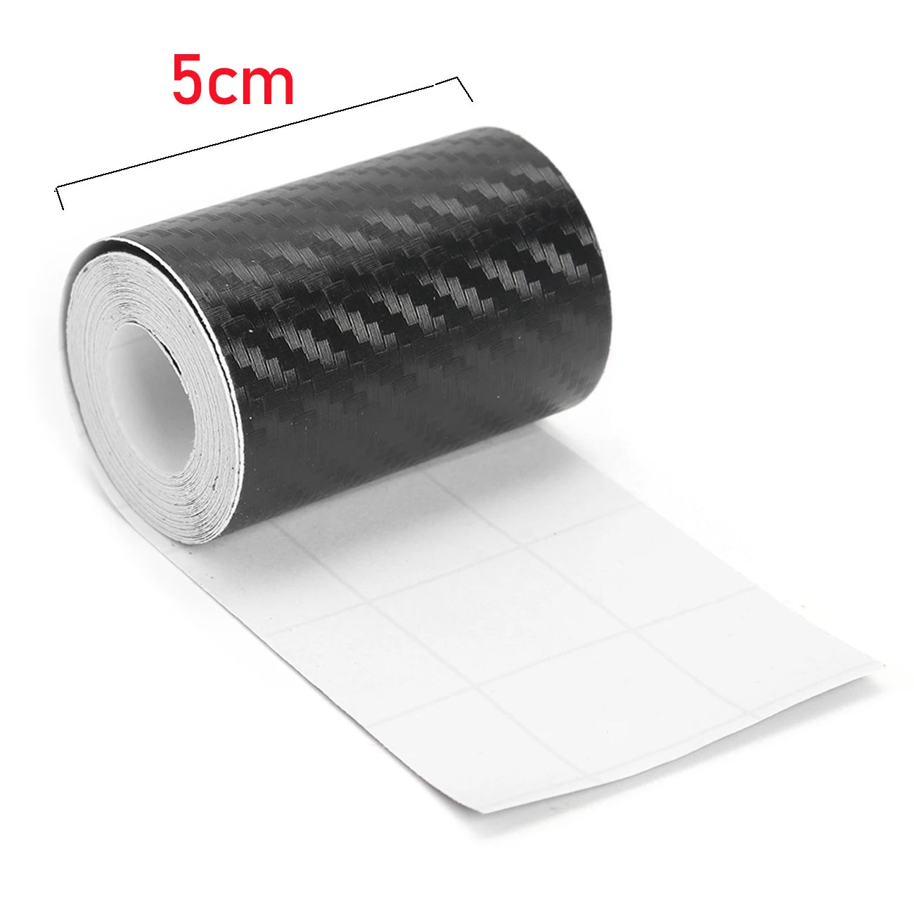 10/5M 3D Carbon Fiber Car Sticker DIY Paste Protector Strip Auto Door Sill Side Mirror anti Scratch Tape Waterproof Protect Film