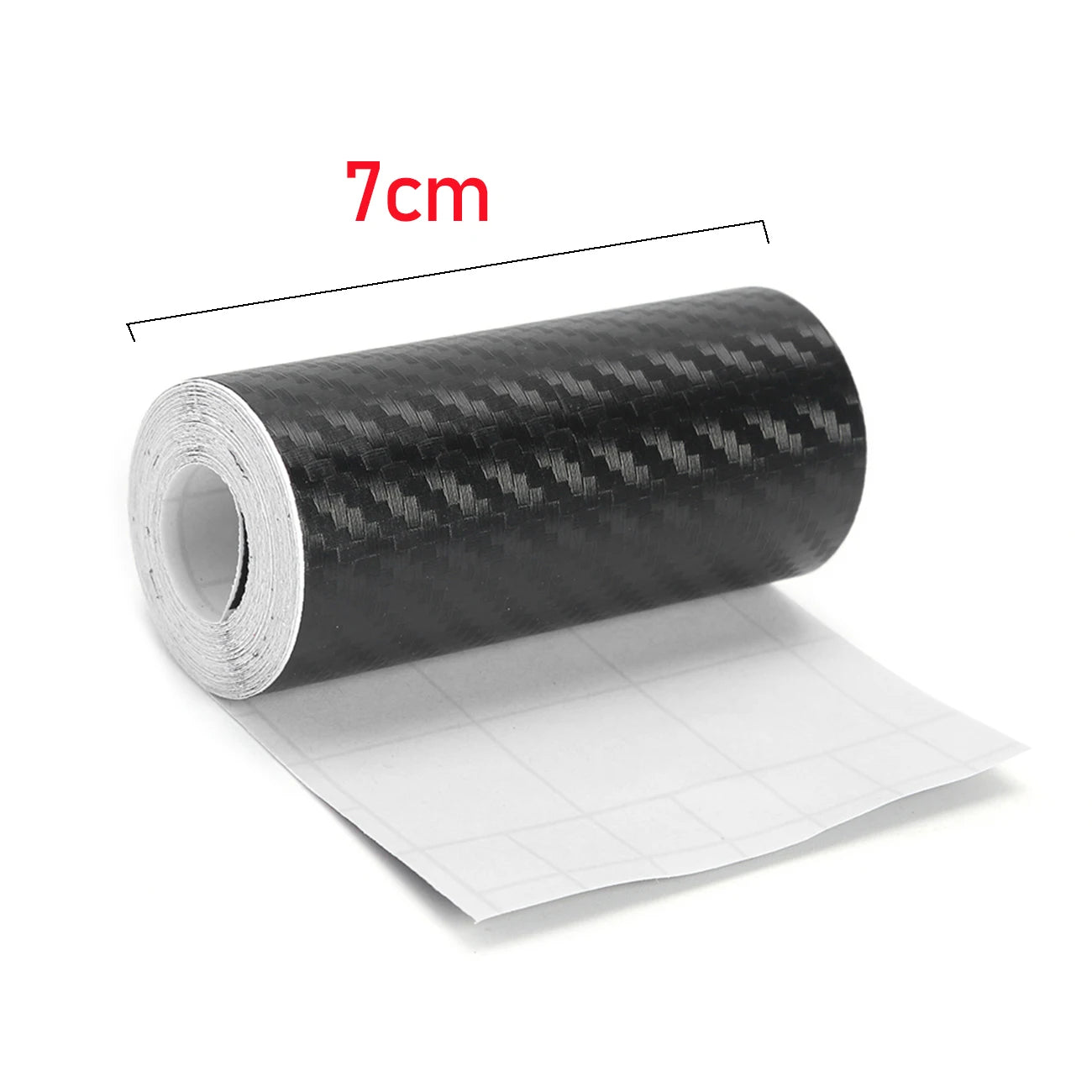 10/5M 3D Carbon Fiber Car Sticker DIY Paste Protector Strip Auto Door Sill Side Mirror anti Scratch Tape Waterproof Protect Film