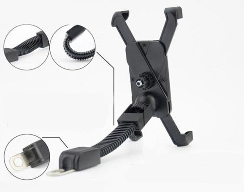 SUPPORTO PORTA CELLULARE per MOTO SCOOTER BIKE SNODABILE UNIVERSALE SMARTPHONE