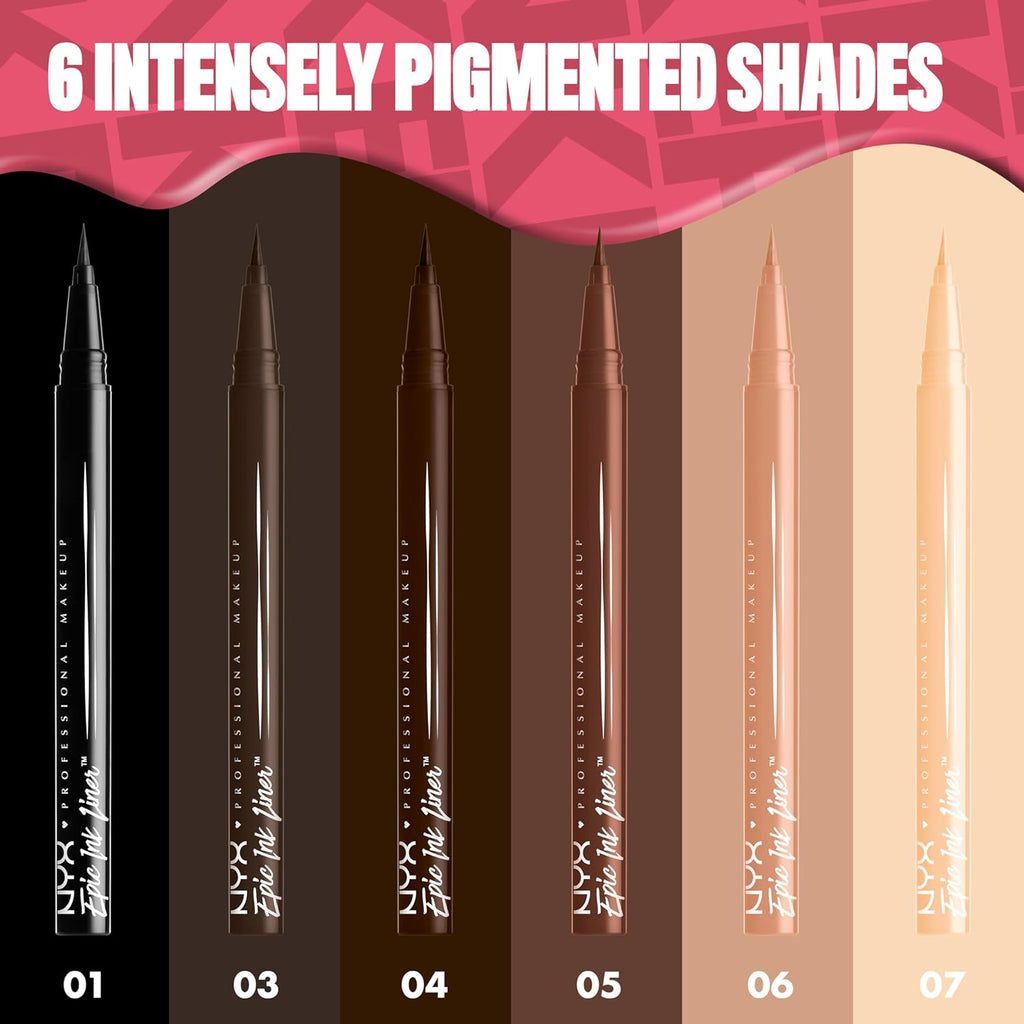 Epic Ink Liner - Waterproof Liquid Eyeliner, Black (2 Pack), Vegan Formula