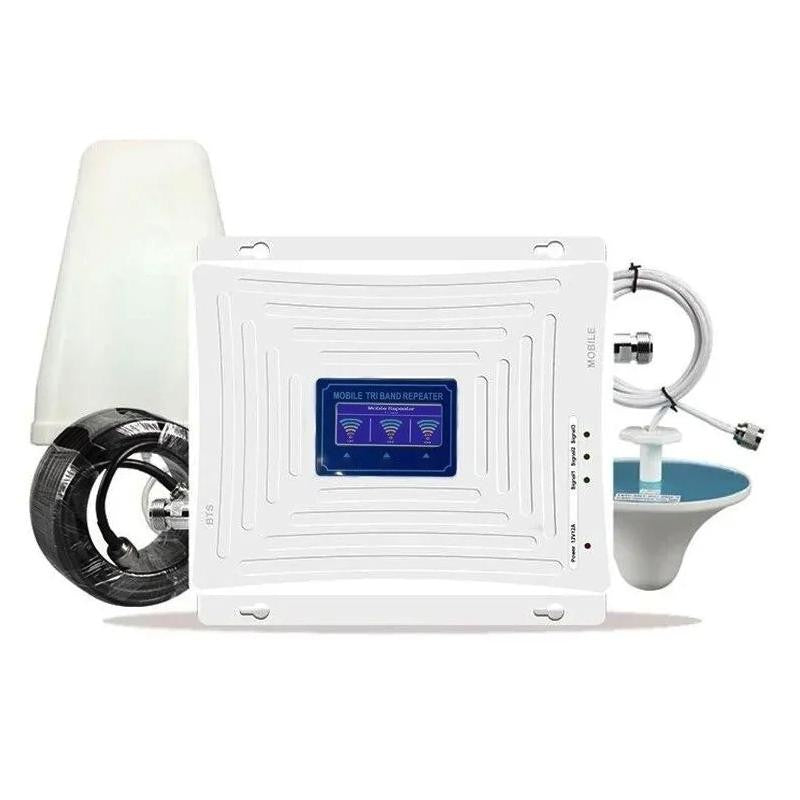 3 in 1 Kit Ripetitore Banda Tribanda GSM 2G 3G 4G LTE 5G Amplificatore Segnale