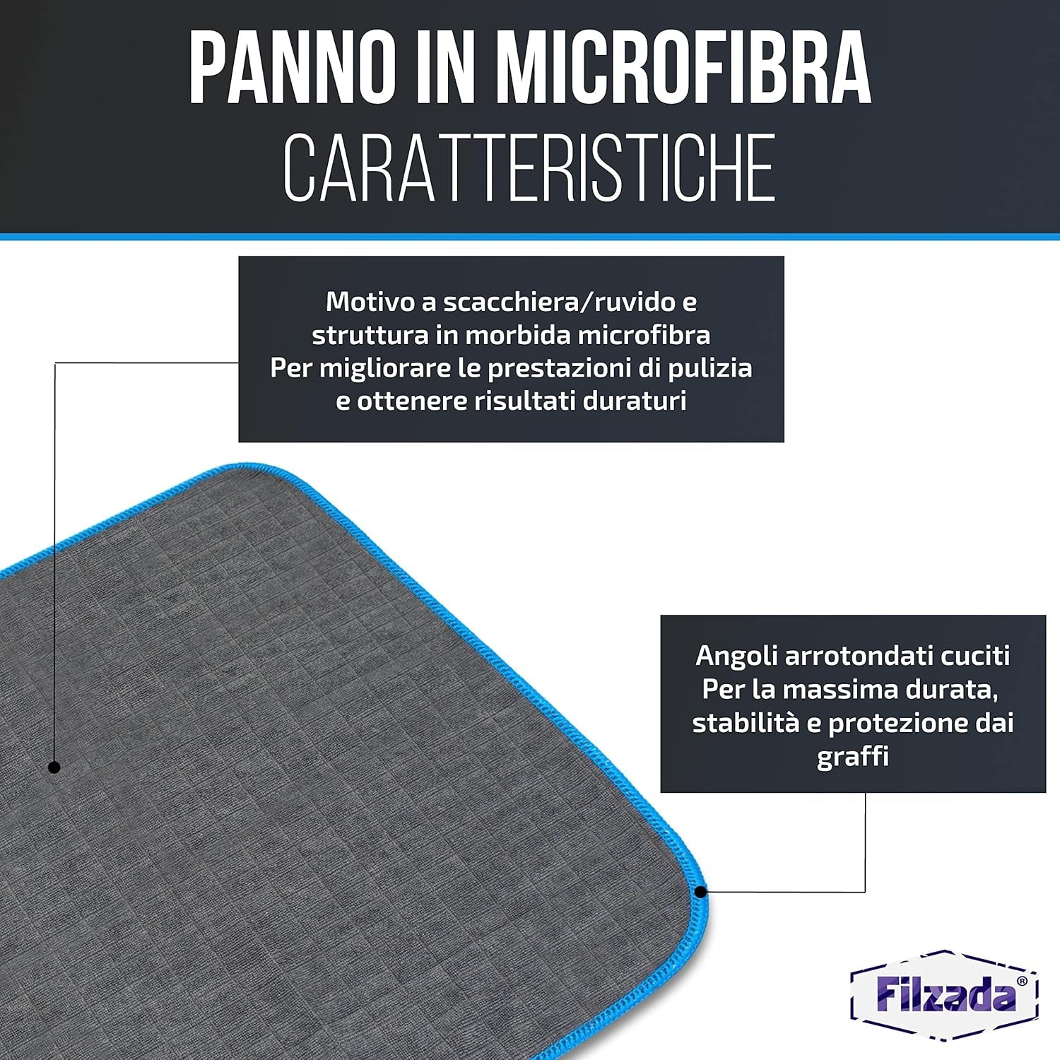 ® 6X Microfiber Car Cloths - 40x40cm Highly Absorbent Cleaning Towels for Automotive Care