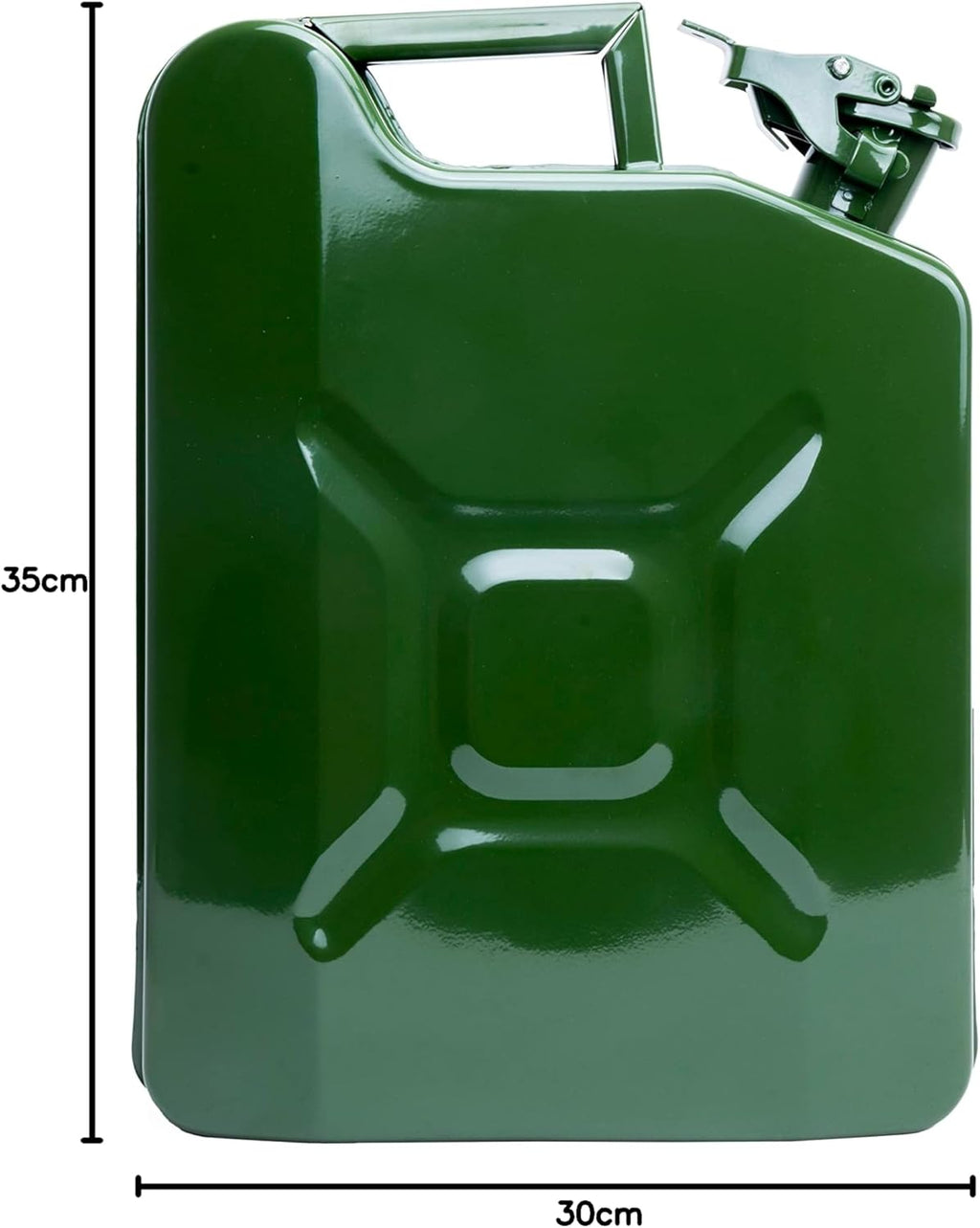 MOTOR16515 10L Green Gasoline Fuel Canister