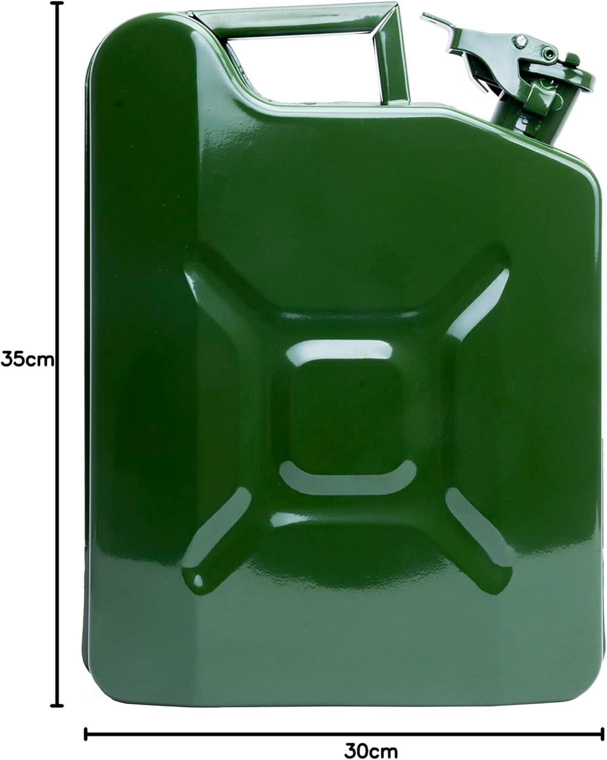 MOTOR16515 10L Green Gasoline Fuel Canister