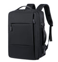 Versatile Business & Travel Backpack for Men - Expandable, Waterproof with USB Charging Port