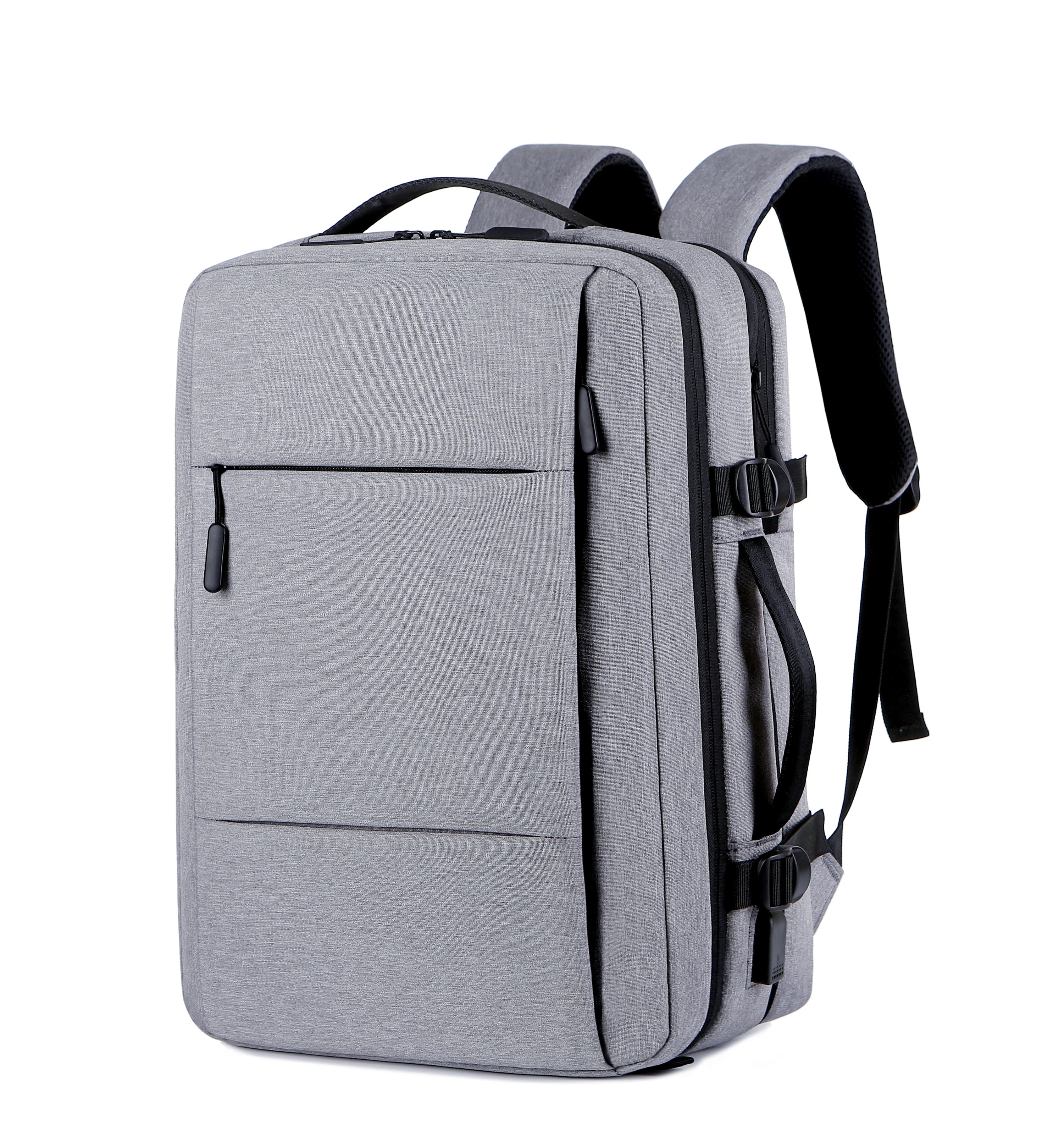 Versatile Business & Travel Backpack for Men - Expandable, Waterproof with USB Charging Port