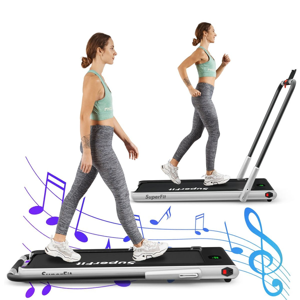 Tapis Roulant 2 in 1 Sotto La Scrivania, Tapis Roulant Elettrico 560W Con Schermo LED