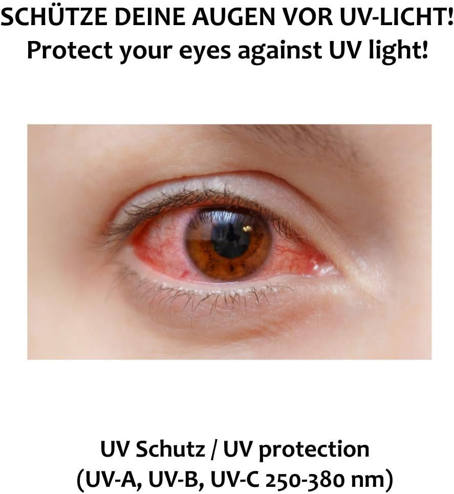 Safelightpro F5 Special Eye Protection Against Light Pulses Emitted by HPL and IPL Hair Removal Devices, UV Protection