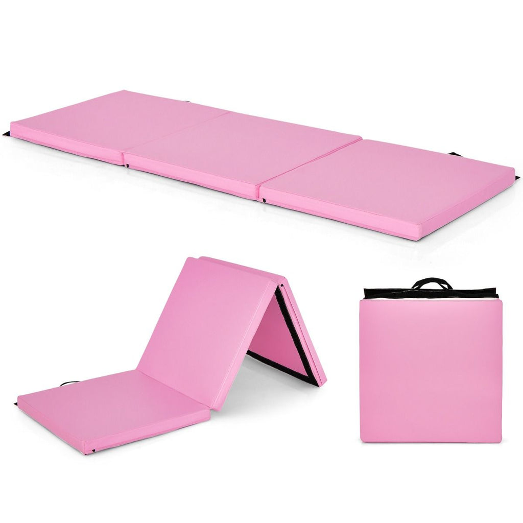 Tappetino Yoga Pieghevole in Pelle PU, Materassino Fitness Spessore Multifunzionale E Antiscivolo 180X60X5Cm 9 Colori
