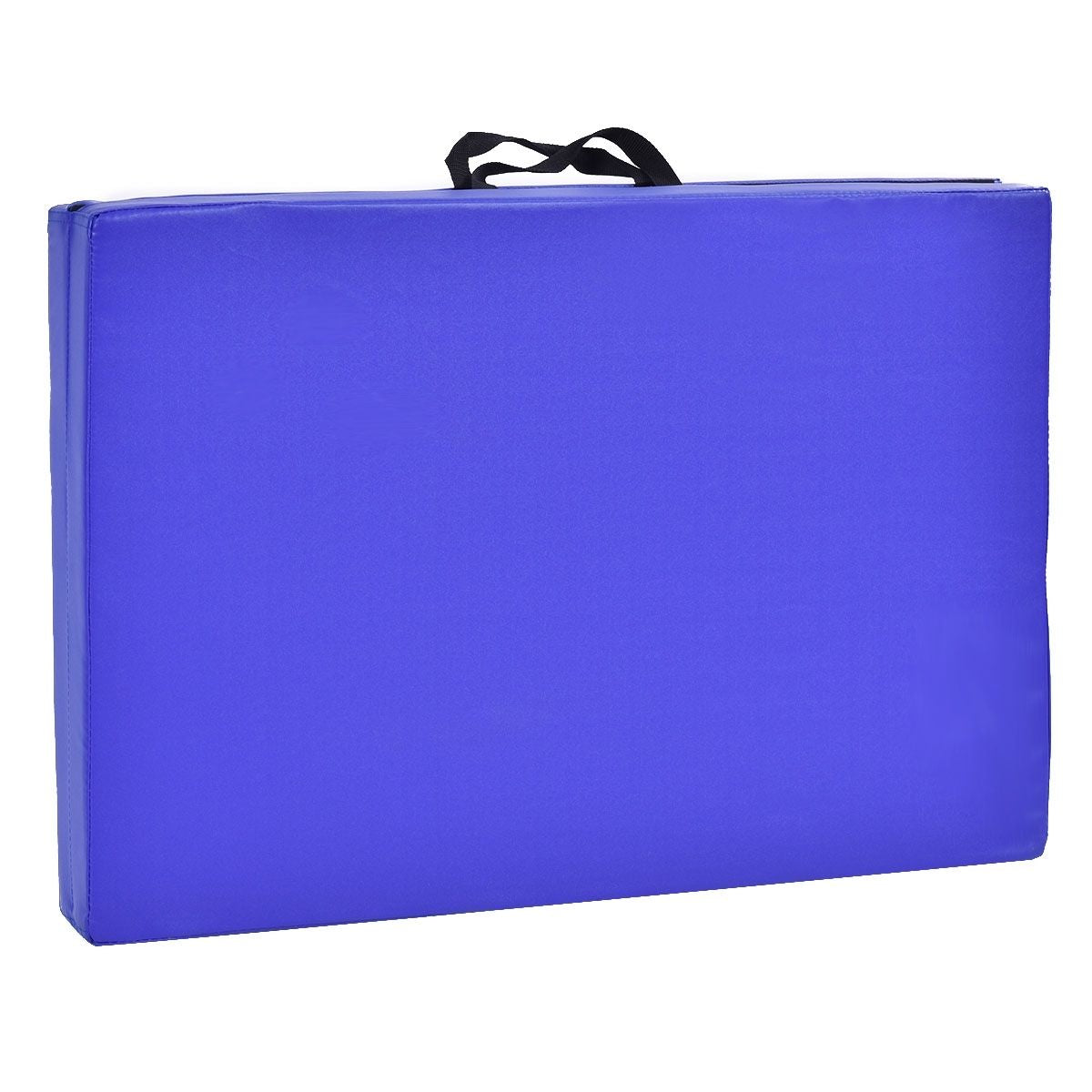 Tappetino Yoga Pieghevole Materassino Ginnastica Spessore Multifunzionale E Antiscivolo 180X60X4Cm Blu/Viola