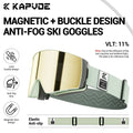 Winter Professional Men Women Ski Goggles Set Magnetic Quick-Change Double Layers Anti-Fog Snowboard Goggles Adults
