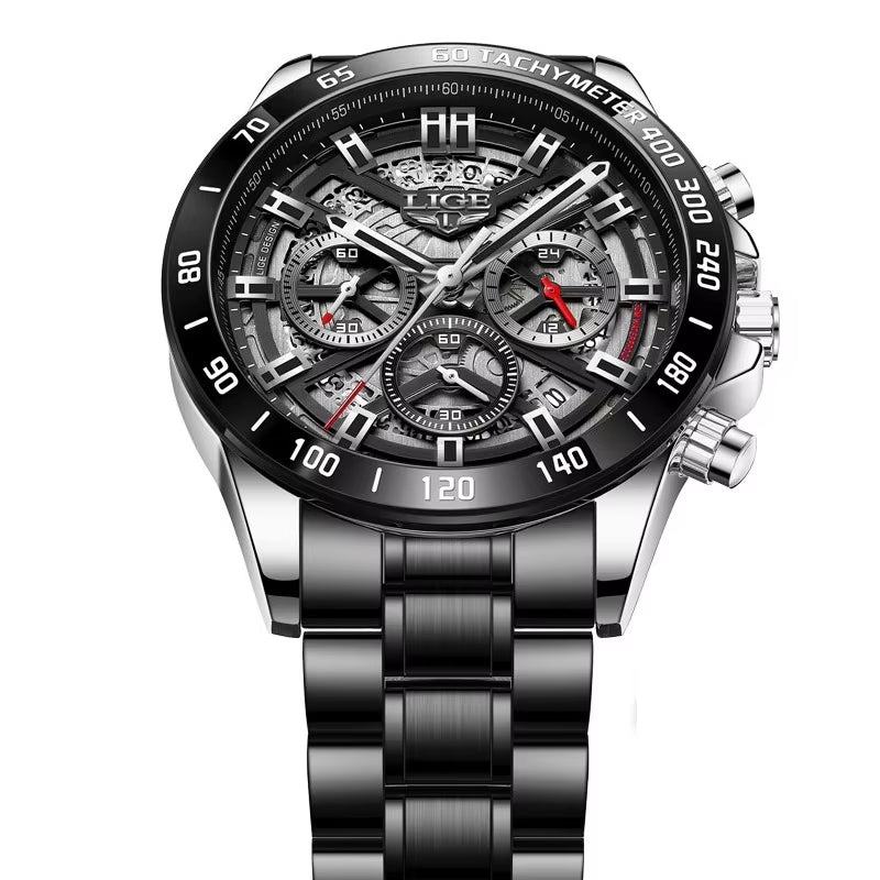 2026 New Men Watch Top Brand Luxury Hollow Watch Men Waterproof Sport Quartz Chronograph Wrist Watch Man Relogio Masculino
