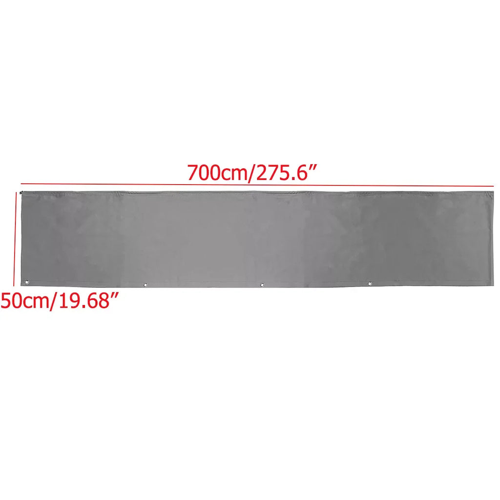 Caravan Awning Draught Skirt 7M Length X 50Cm Deep with Wheel Arch Covers & Suckers Motorhome Draft Campervan Side Skirting