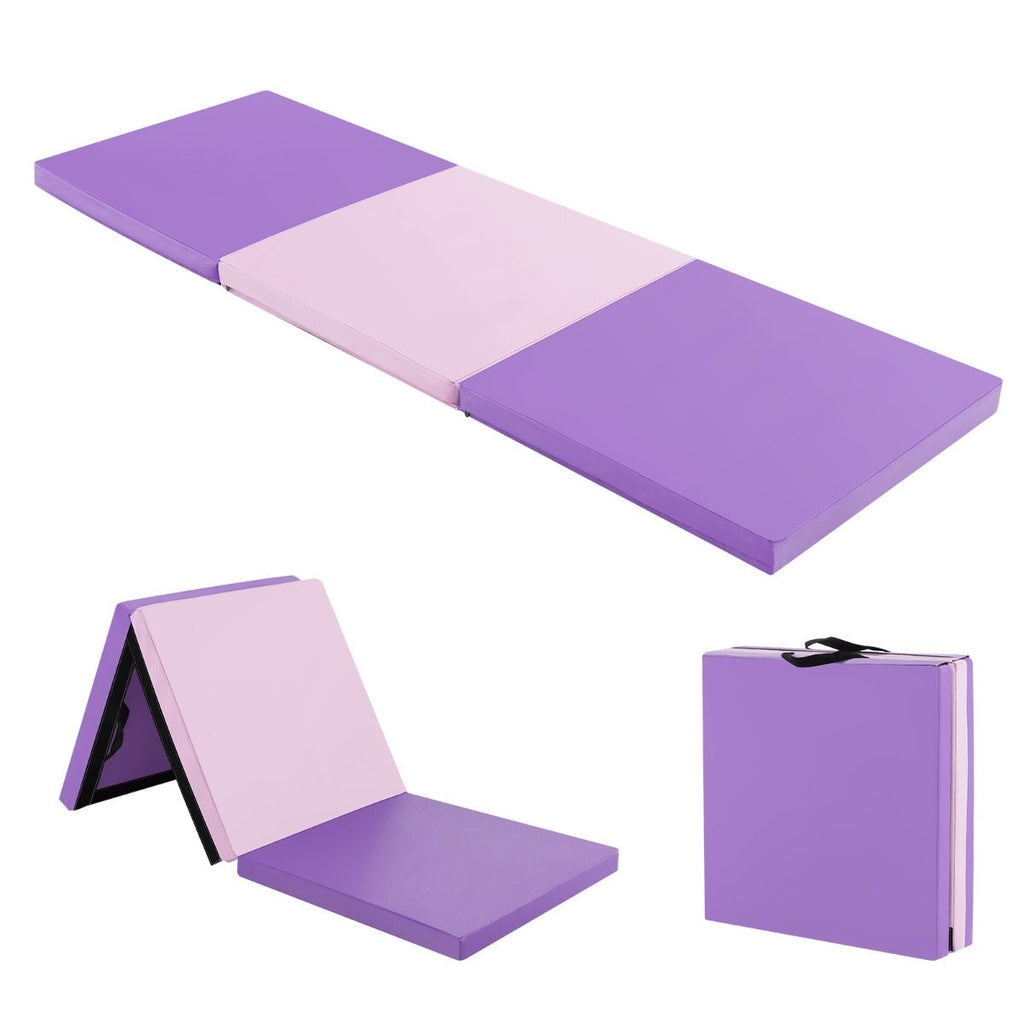 Tappetino Yoga Pieghevole in Pelle PU, Materassino Fitness Spessore Multifunzionale E Antiscivolo 180X60X5Cm 9 Colori
