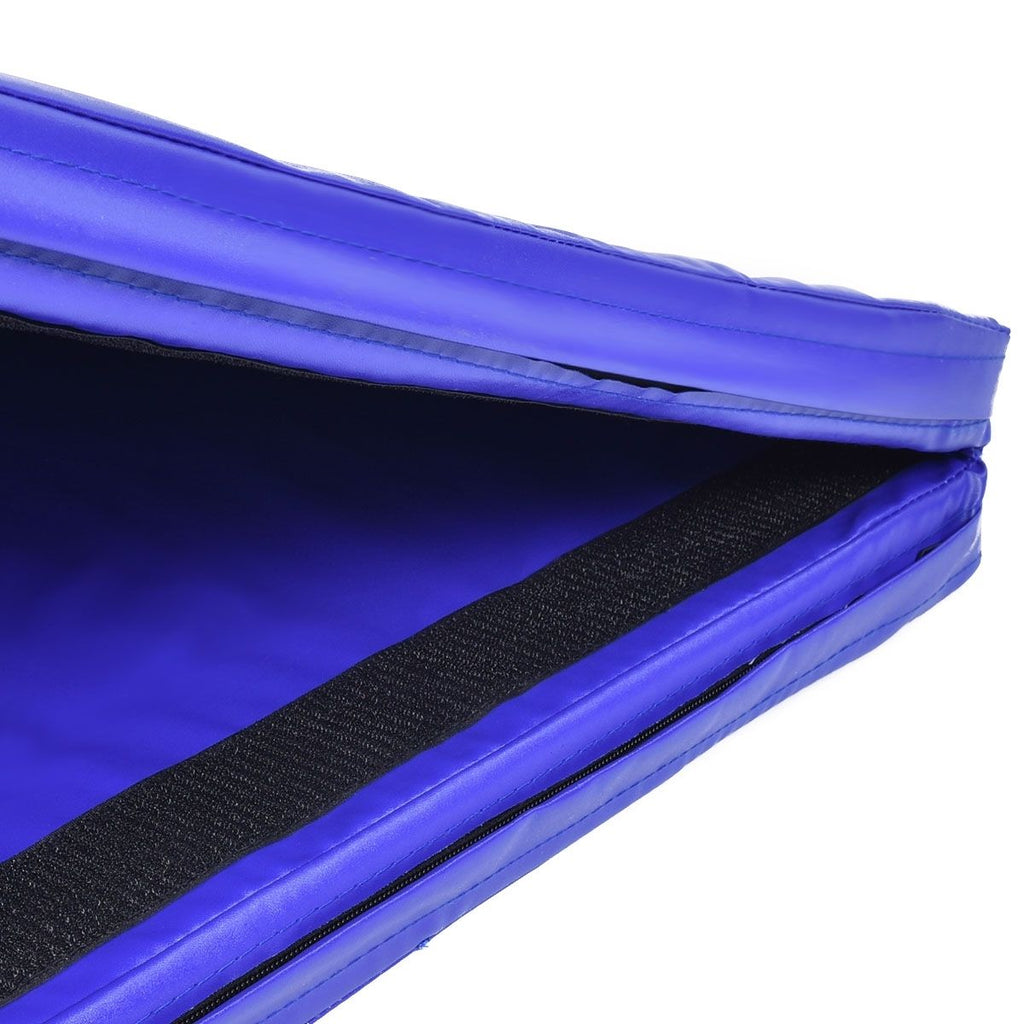 Tappetino Yoga Pieghevole Materassino Ginnastica Spessore Multifunzionale E Antiscivolo 180X60X4Cm Blu/Viola