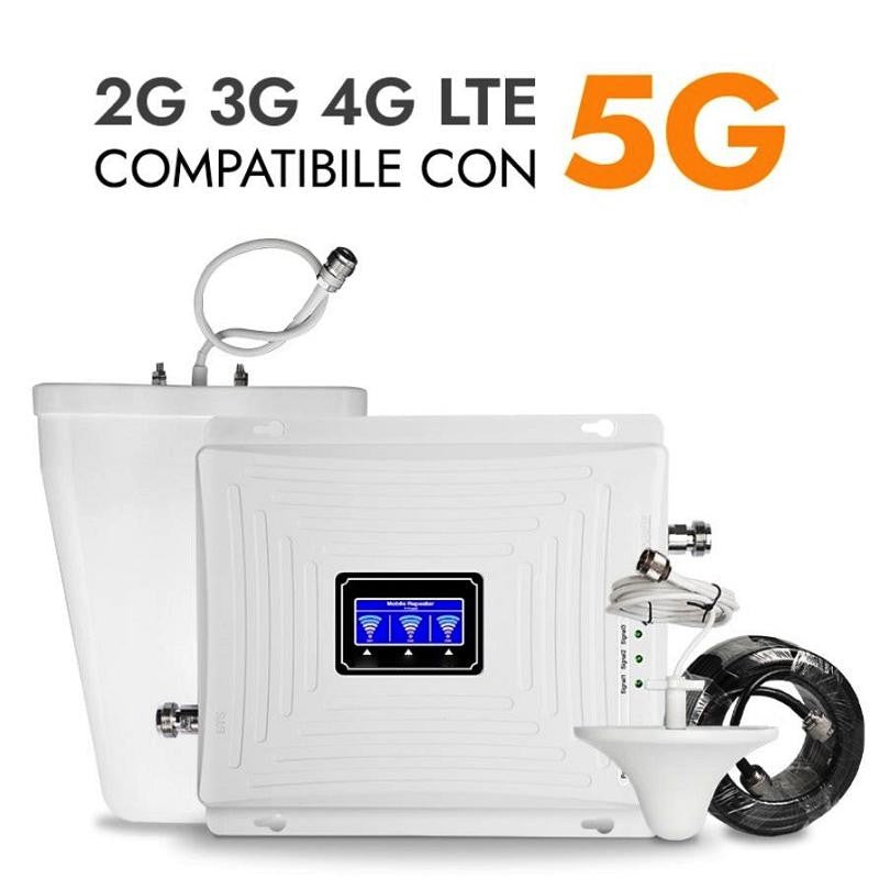 3 in 1 Kit Ripetitore Banda Tribanda GSM 2G 3G 4G LTE 5G Amplificatore Segnale