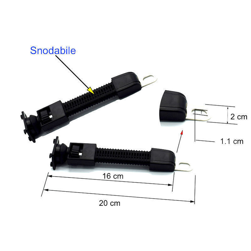 SUPPORTO PORTA CELLULARE per MOTO SCOOTER BIKE SNODABILE UNIVERSALE SMARTPHONE