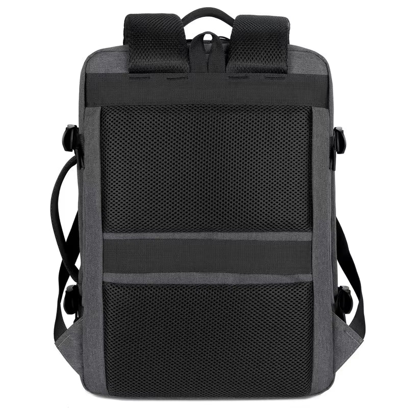 Versatile Business & Travel Backpack for Men - Expandable, Waterproof with USB Charging Port