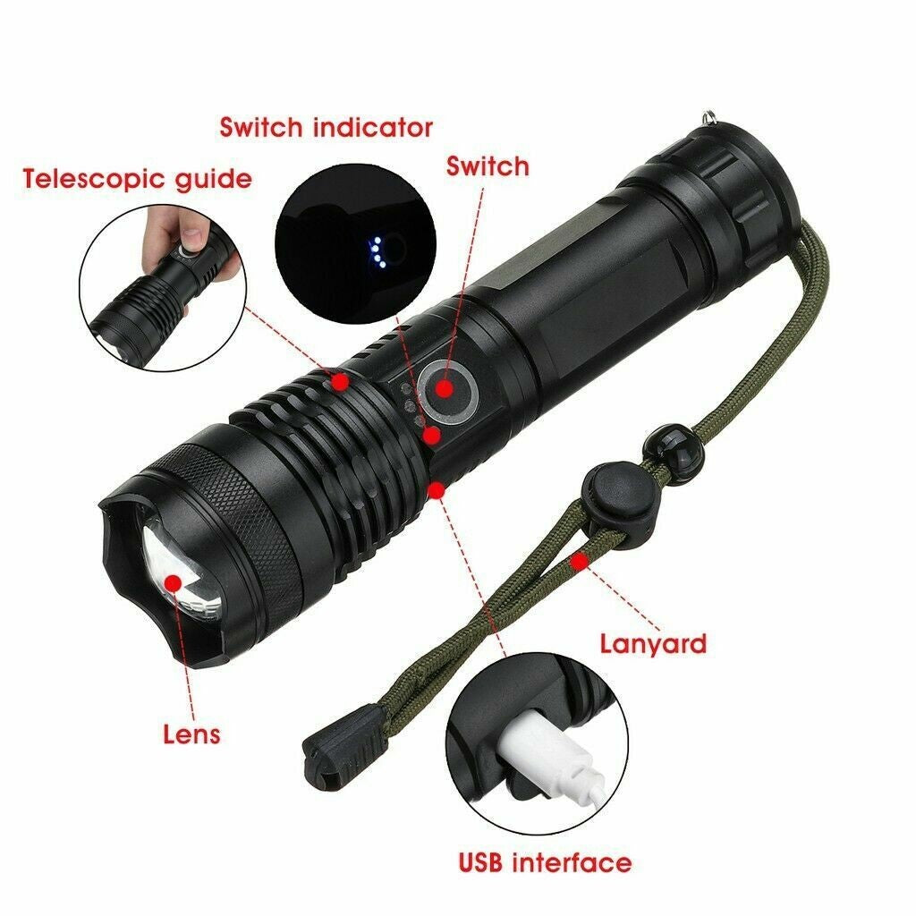 Torcia Tattica Militare LED - Ultra Bright
